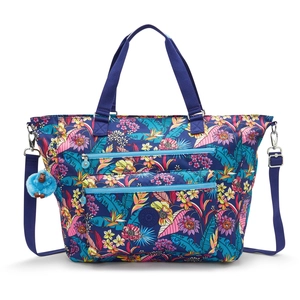 Kipling Sac Marin Isaac Exotic Leaves Imprimé Grand Femme 100% Recycled Polyester pas cher