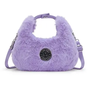Kipling Sac Bandoulière Kevin Soft Fur Lilac Mauve Petit Femme 100% Polyester pas cher