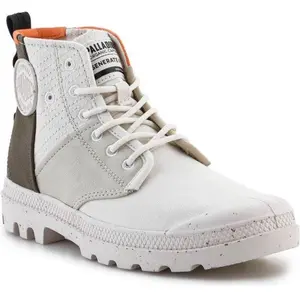 Palladium Bottines Palladium Pampa Hi Re Generate Femme - Textile Gris Vert Foncé Blanc - 38Vendu pargalaxus
