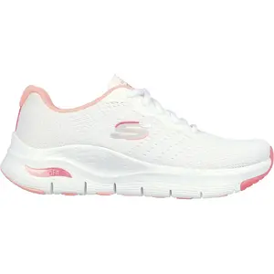 Skechers Skechers Arch Fit Vegan Femme Baskets Mode Blanc Rose - 37 pas cher