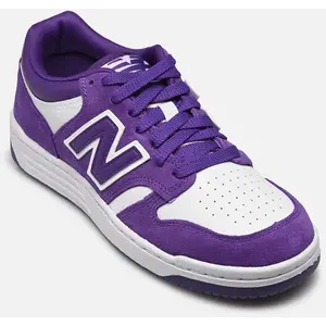 New Balance BB480LWD Baskets à lacets en cuir pour unisexe en blanc violet (Blanc Violet 39.5) pas cher