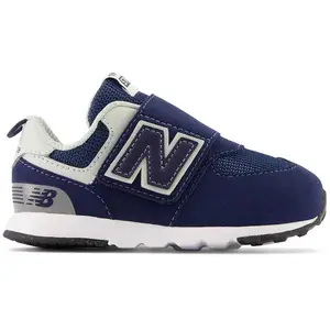 New Balance 574 New-b Hook & Loop Trainers Bleu EU 27 1/2 Garçon pas cher