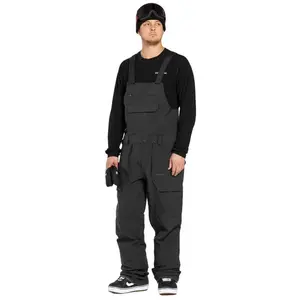 Volcom Roan Bib Overall Snowboardbroek Heren Zwart LVendu parsnowinn