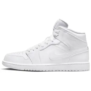 Nike Air Jordan 1 Mid Schoenen, 50.5, Wit pas cher