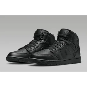 Comparateur de prix : Nike Air Jordan 1 Mid - Maat 42.5 - Heren Sneakers - Zwart - Leer