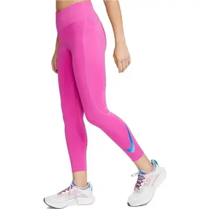 Legging Rose Femme Nike 7/8 Fast W pas cher