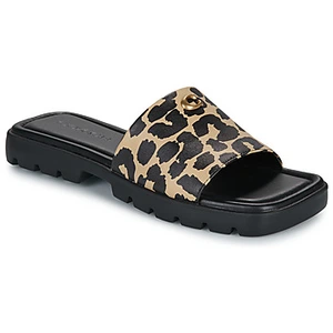 Mules Coach FLORENCE LEOPARD PRINT SANDAL solde femme pas cher