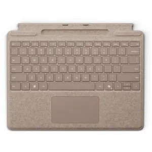 Microsoft Surface Pro Keyboard avec rangement de stylo | Sable | QWERTZ | Compatible avec Surface Pro Copilot+ PC (11e édition), Surface Pro 9 & Surface Pro 8 pas cher