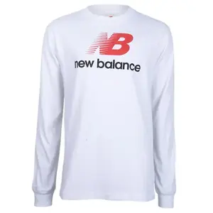 New Balance Made Logo Longsleeve Size: S | Long-Sleeved T-Shirts Outlet | Heren | Wit pas cher