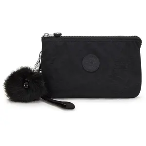 Kipling Pochette Creativity Xl Python Embossed Noir Grand Femme 60% Polyamide, 40% Recycled Polyamide