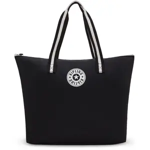 Kipling Fourre Tout Davian Up Black White Hip Noir Grand Femme 100% Po... pas cher