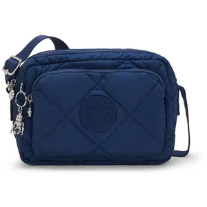 Kipling Sac Bandoulière Abanu M Zip Airy Blue Quilt Bleu Standard Femme 100% Polyamide