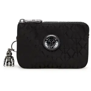 Kipling Pochette Creativity S Black Sign Jacquard Noir Petit Femme 100% Polyester pas cher