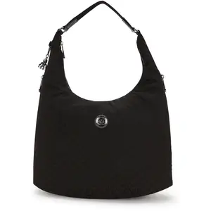 Kipling Sac D'épaule Eanna Zip Black Sign Jacquard Noir Standard Femme 100% Polyester