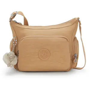 Kipling Sac Bandoulière Gabb S Cookie Beige Standard Femme 56% Recycled Polyamide, 44% Polyamide