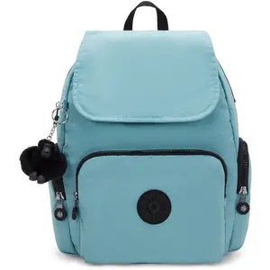 Kipling Sac À Dos City Zip S Muted Sage Combo Bleu Petit Femme 56% Recycled Polyamide, 44% Polyamide pas cher