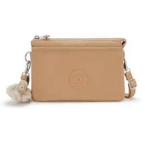 Kipling Sac Bandoulière Riri Cookie Beige Petit Femme 56% Recycled Polyamide, 44% Polyamide pas cher