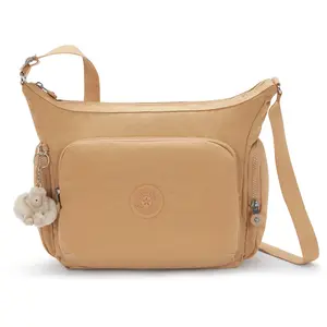 Kipling Sac Bandoulière Gabb Cookie Beige Grand Femme 56% Recycled Polyamide, 44% Polyamide