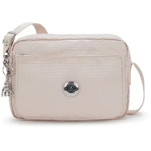 Kipling Sac Bandoulière Abanu M Pink Pearl Jacquard Rose Standard Femme 100% Polyester