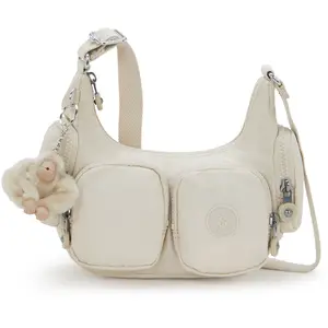 Kipling Sac Bandoulière Rikka Mini Hideaway Beige Petit Femme 56% Recycled Polyamide, 44% Polyamide pas cher