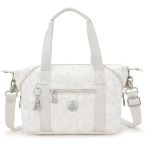 Kipling Sac D'épaule Art Mini Palm Beige Jacquard Imprimé Petit Femme 100% Polyester pas cher