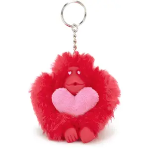 Kipling Singe/porte Clé Valentine Monkey Red Valentine Monkey Rouge Petit Femme 72% Acrylic, 28% Polyester pas cher