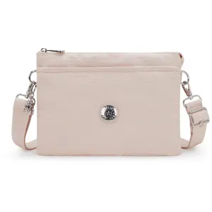 Kipling Sac Bandoulière Riri L Pink Pearl Jacquard Rose Standard Femme 100% Polyester