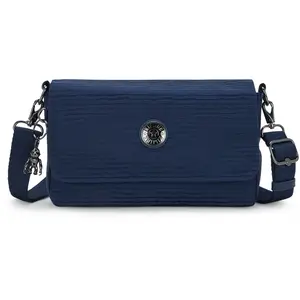 Kipling Sac D'épaule Aras Up Night Ocean Jacquard Bleu Petit Femme 100% Polyester