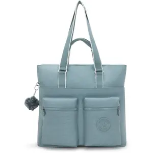 Kipling Fourre Tout India Relaxed Grey Bleu Grand Femme 56% Recycled Polyamide, 44% Polyamide pas cher