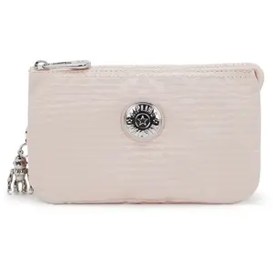 Kipling Pochette Creativity L Pink Pearl Jacquard Rose Grand Femme 100% Polyester pas cher