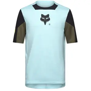 Fox, Hommes, Maillot de cyclisme, Defend SS Jersey Elevated (M), Bleu, M pas cher