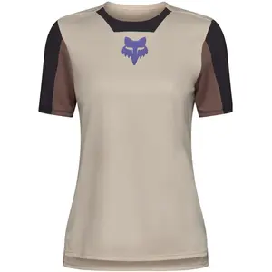 Fox, Femmes, Maillot de cyclisme, W Defend Ss Jersey Park (S), Beige, S