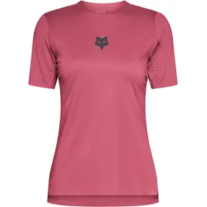 Fox, Femmes, Maillot de cyclisme, W Flexair Ss Jersey (L), Rouge, L pas cher