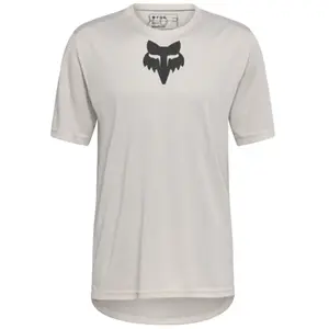 Fox, Hommes, Maillot de cyclisme, Ranger SS Jersey Head (S), Blanc, Beige, S pas cher
