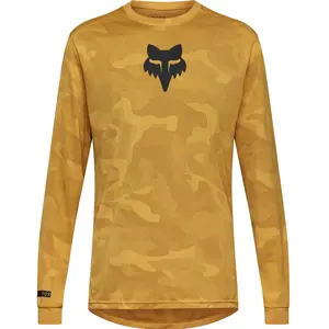 Fox, Hommes, Maillot de cyclisme, Ranger Tru Dri LS Jersey (S), Marron... pas cher