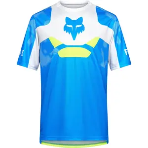 Fox, Hommes, Maillot de cyclisme, Ranger Ss Jersey Tactile (M), Bleu, M pas cher
