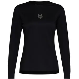Fox, Femmes, Maillot de cyclisme, W Flexair Ls Jersey (L), Noir, L