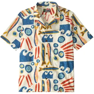 Chemise manches courtes de camp Patagonia Tidal Threads Multicolore S pas cher