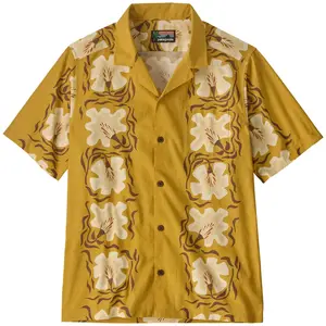 Chemise manches courtes de camp Patagonia Tidal Threads Jaune S pas cher