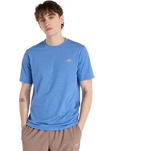 New Balance T-shirt à Manches Courtes Sport Essentials Heathertech pas cher