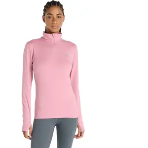 New Balance T-shirt à Manches Longues Avec Demi-zip Sport Essentials Space Dye pas cher