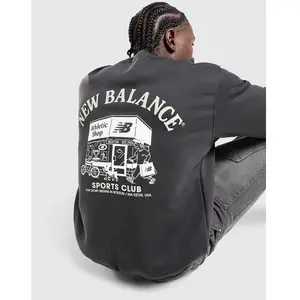 New Balance Sweat Athletic Shop Crew - Noir, Noir S pas cher