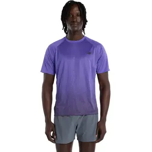 New Balance T-shirt à Manches Courtes Viz-tech pas cher