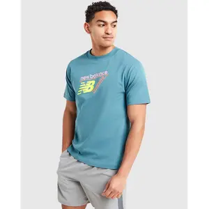 New Balance Neon Large Logo T-Shirt - Vert, Vert XS pas cher