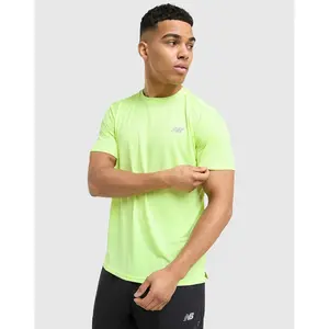 New Balance T-shirt Essential Run Homme - Jaune, Jaune XXL pas cher