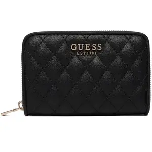 Comparateur de prix : Guess, Femmes, Portefeuille, Atabey SLG Medium Zip Around Wallet, Noir