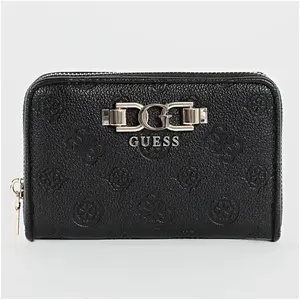 GUESS portemonnee Anise SLG Zip Around Wallet Black Logo zwartVendu parcdiscount