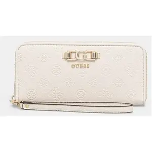 GUESS portemonnee Anise SLG Zip Around Wallet Stone Logo crèmeVendu parcdiscount