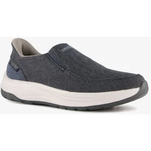 Sneakers Skechers Homme Bleu-Modèle Élégant Confort#205356-NVY pas cher