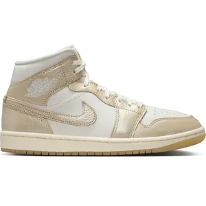 Jordan Air 1 Mid Women's - Blanc, Blanc 38.5
